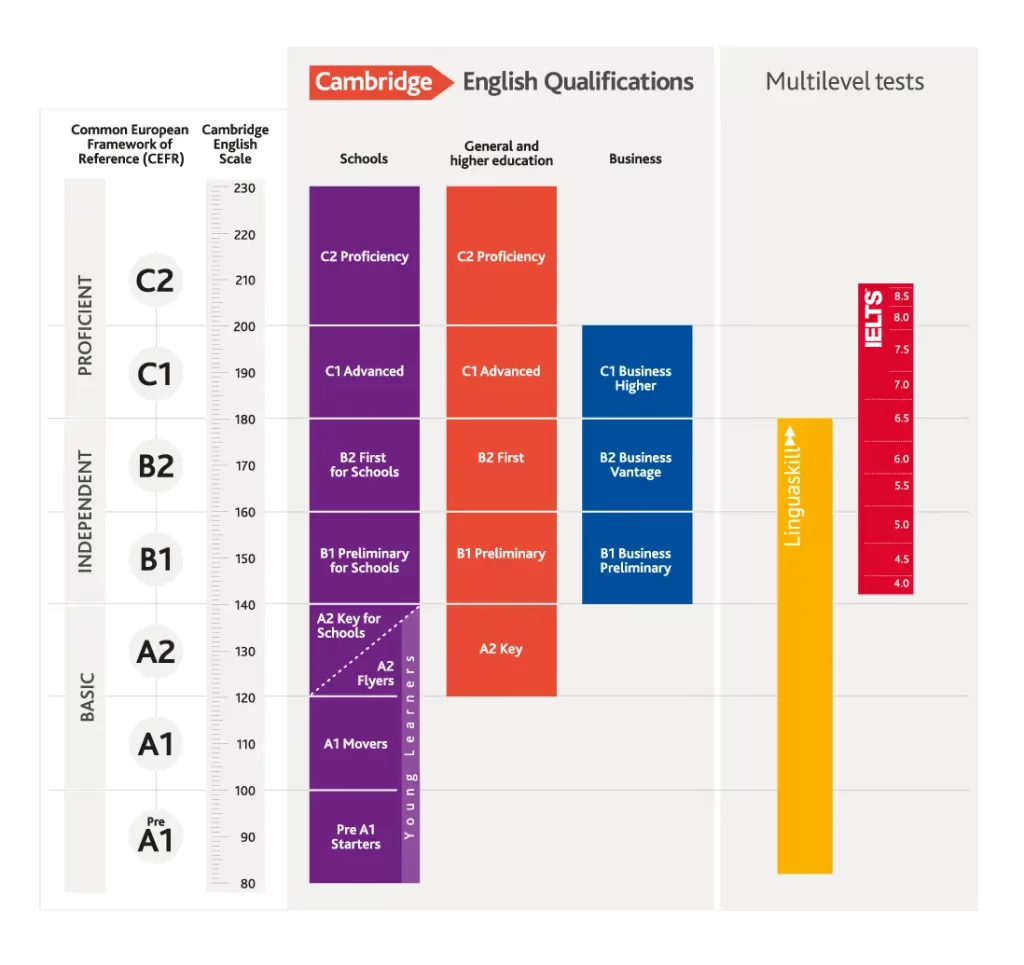 cambridge english test punlama ölçeği
